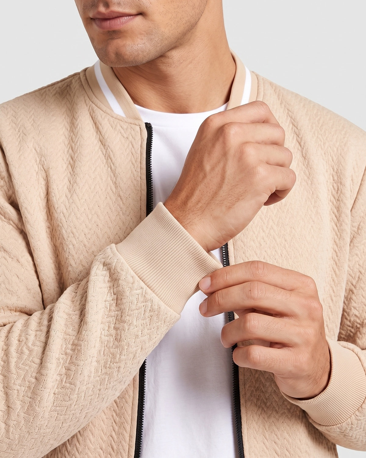 KZZ Men's Casual Baseball Jacket