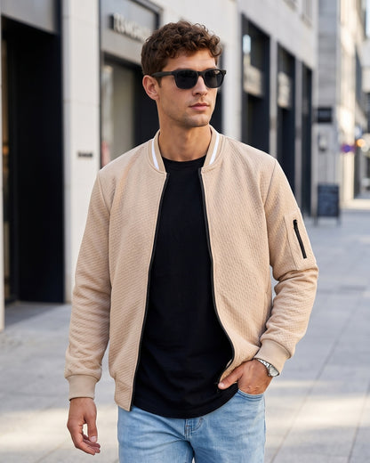 KZZ Men's Casual Baseball Jacket