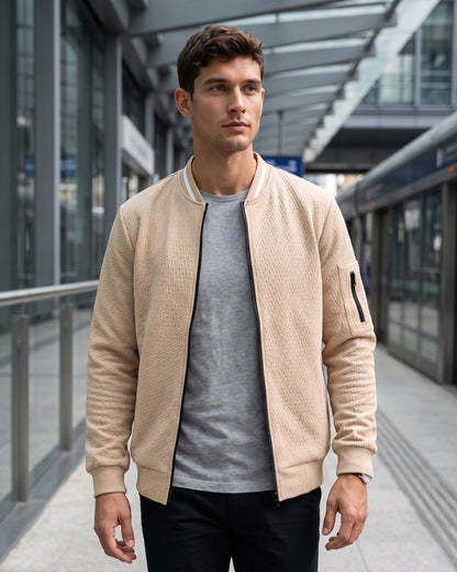 KZZ Men's Casual Baseball Jacket