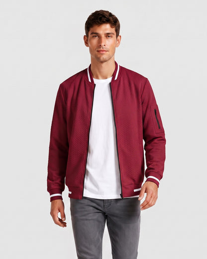 KZZ Men's Casual Baseball Jacket