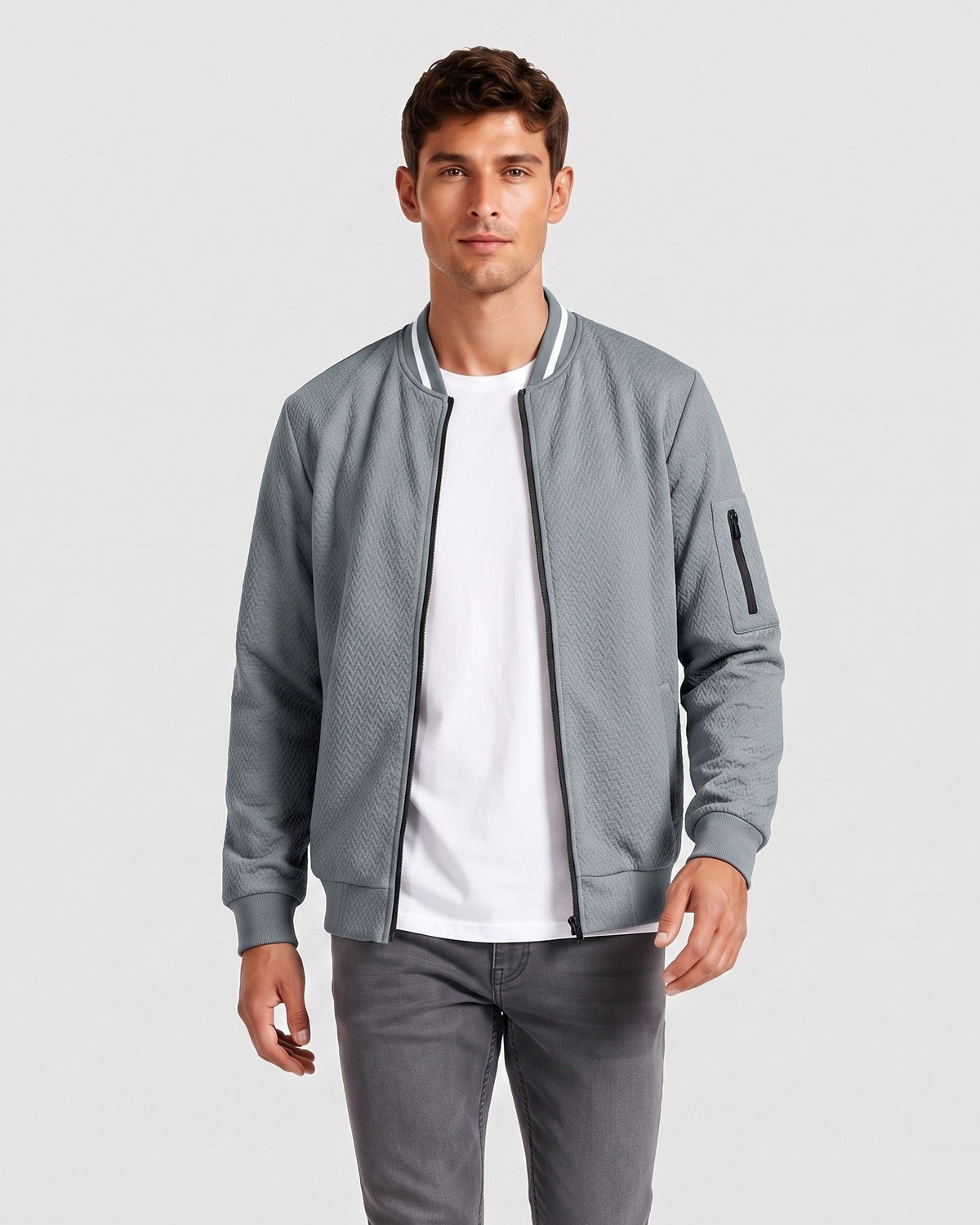 KZZ Men's Casual Baseball Jacket