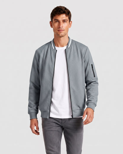 KZZ Men's Casual Baseball Jacket
