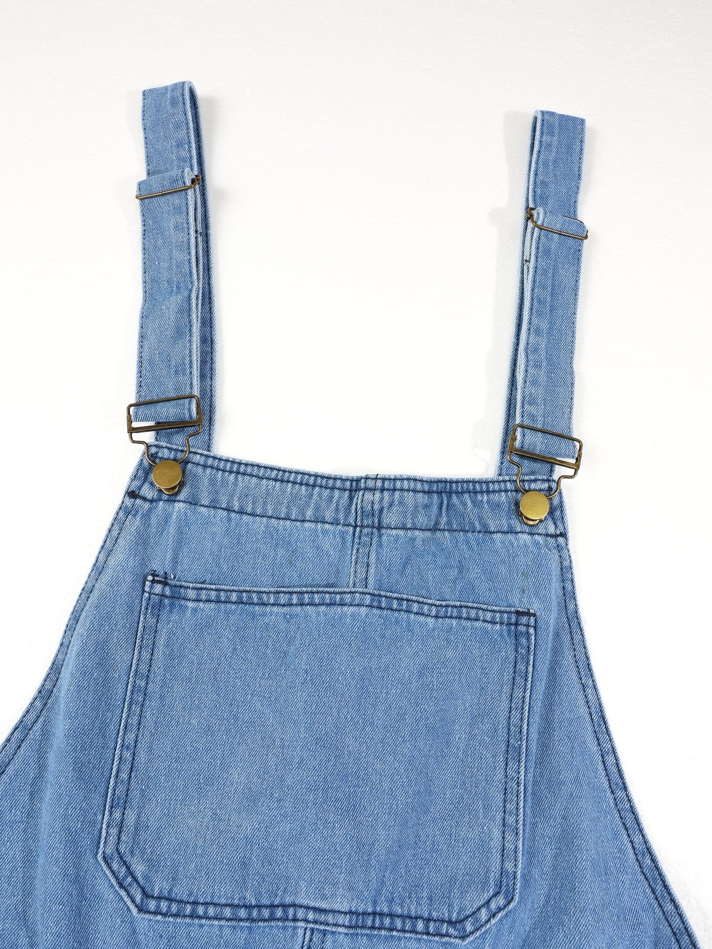 KZZ Men's denim bib shorts