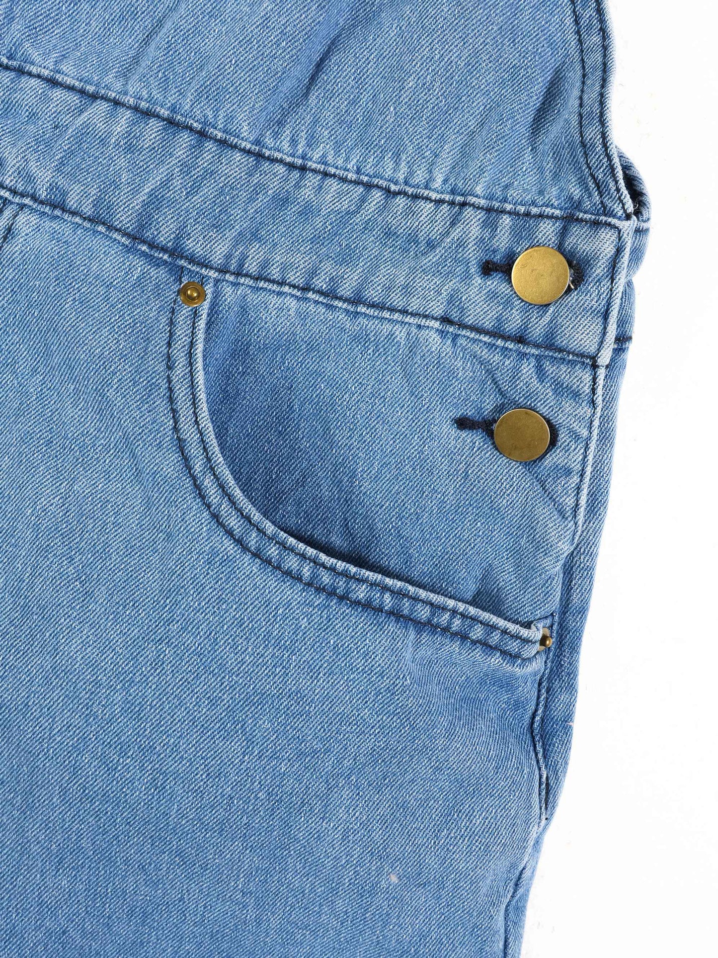 KZZ Men's denim bib shorts