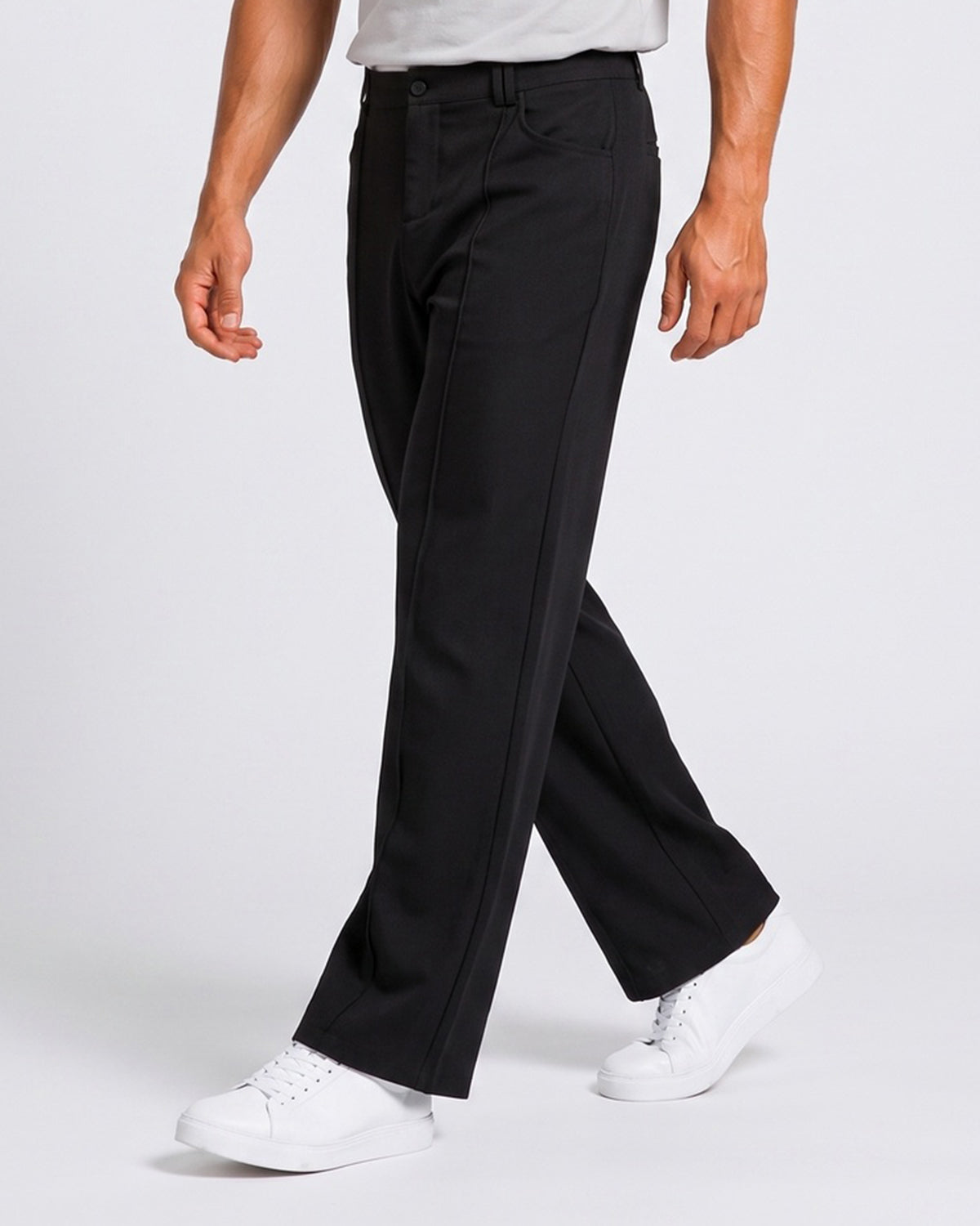 KZZ Casual wide-leg plaid pants