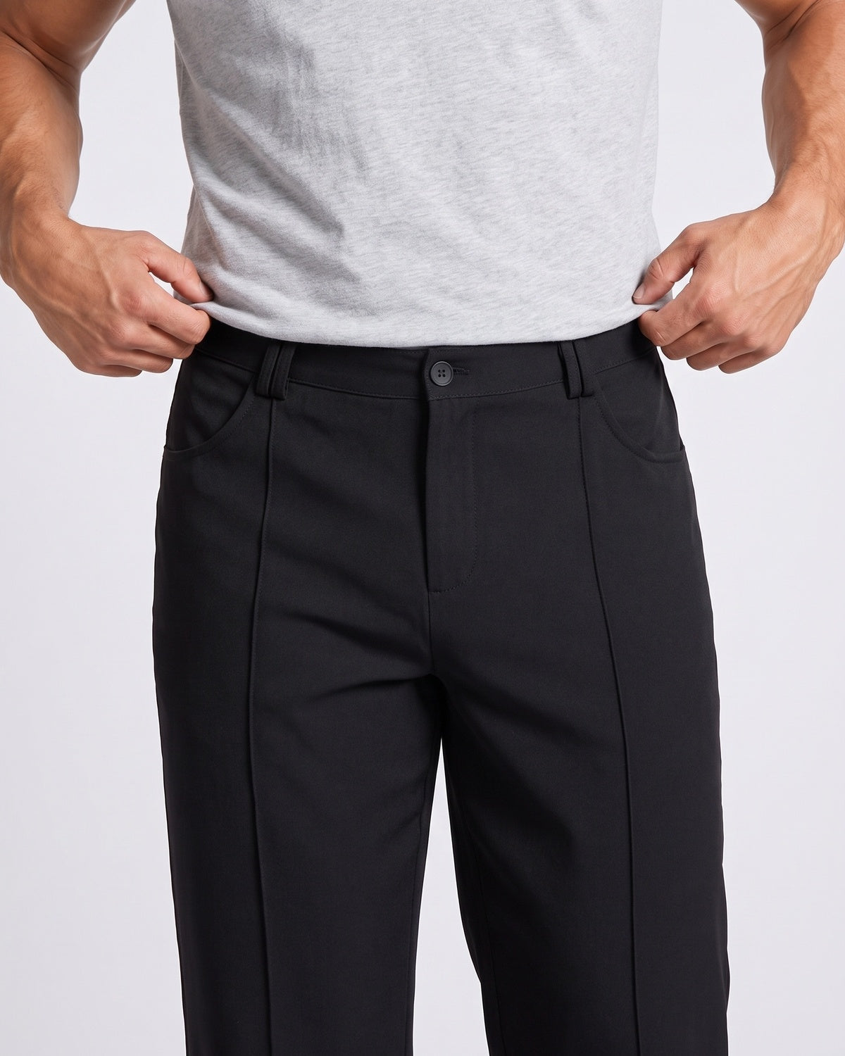 KZZ Casual wide-leg plaid pants