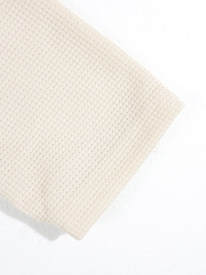 KZZ Waffle-knit long-sleeve set