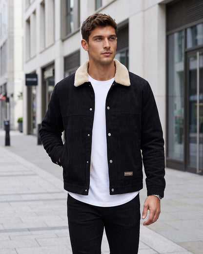KZZ Men's Corduroy Jacket