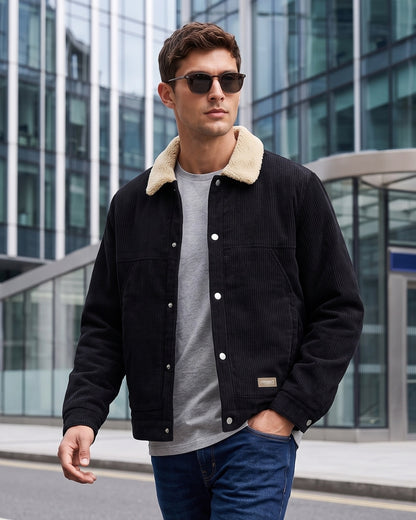 KZZ Men's Corduroy Jacket