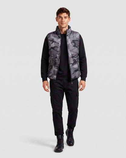 KZZ Loose-fit stand-collar vest