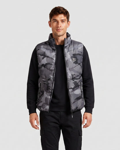 KZZ Loose-fit stand-collar vest