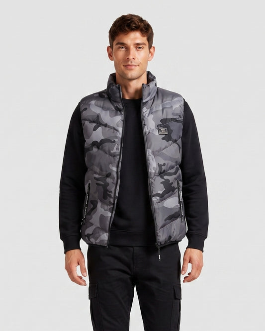 KZZ Loose-fit stand-collar vest