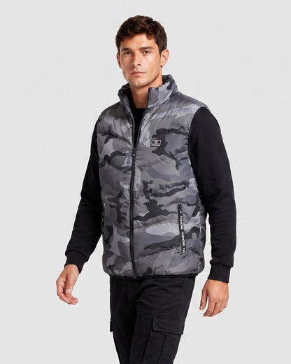 KZZ Loose-fit stand-collar vest