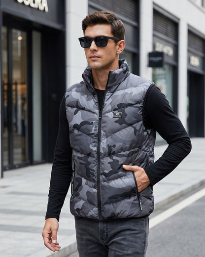 KZZ Loose-fit stand-collar vest