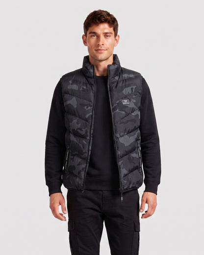 KZZ Loose-fit stand-collar vest