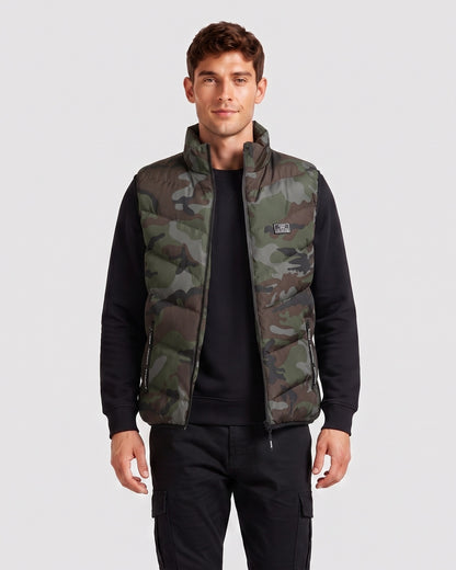 KZZ Loose-fit stand-collar vest