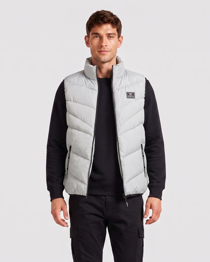 KZZ Loose-fit stand-collar vest