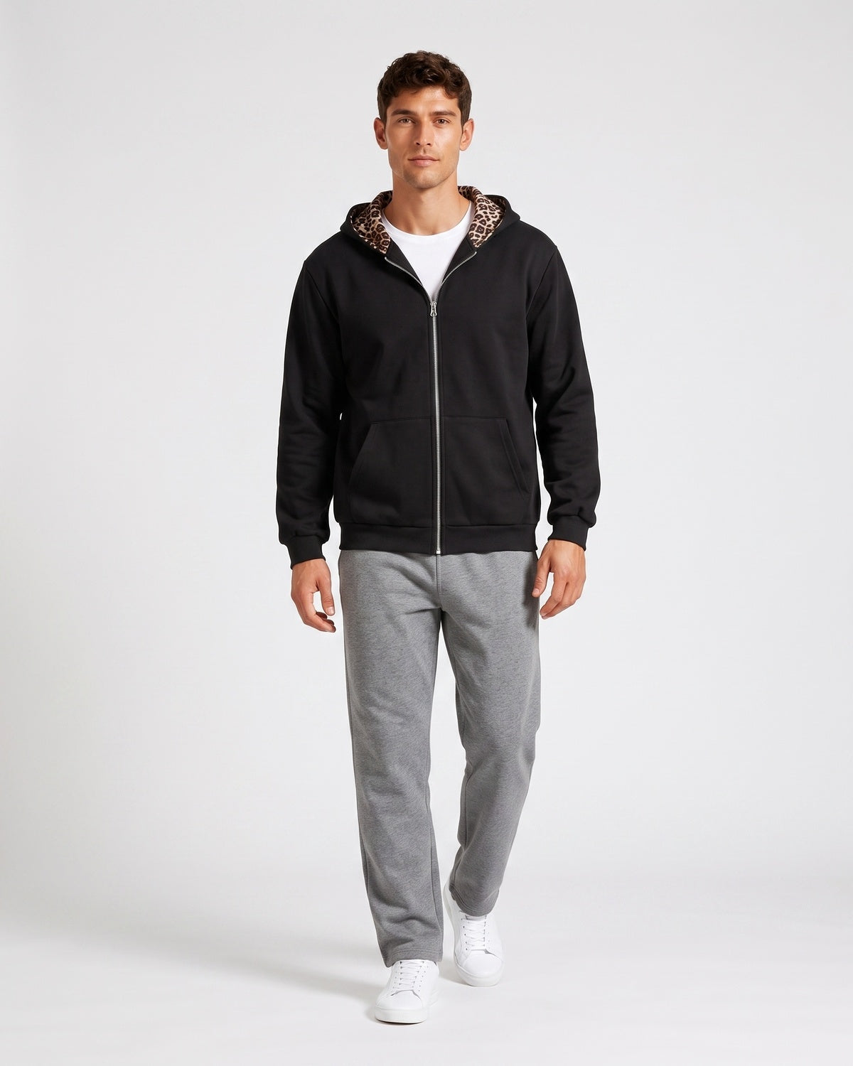 KZZ Men's Long-Sleeve Hooded Jacket
