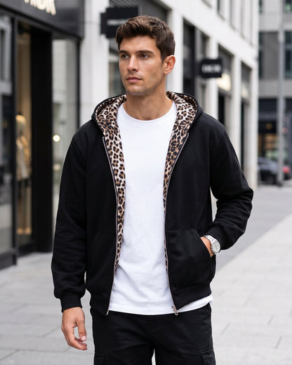 KZZ Men's Long-Sleeve Hooded Jacket