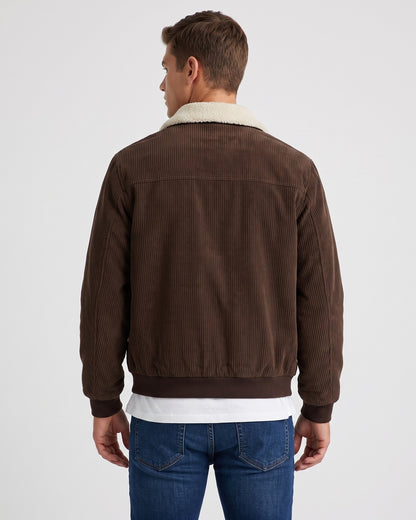 KZZ Men's Casual Corduroy Jacket