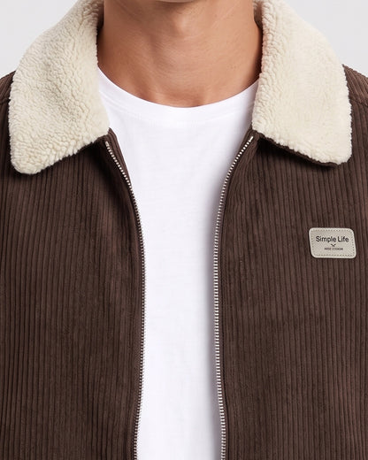 KZZ Men's Casual Corduroy Jacket