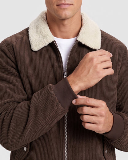KZZ Men's Casual Corduroy Jacket