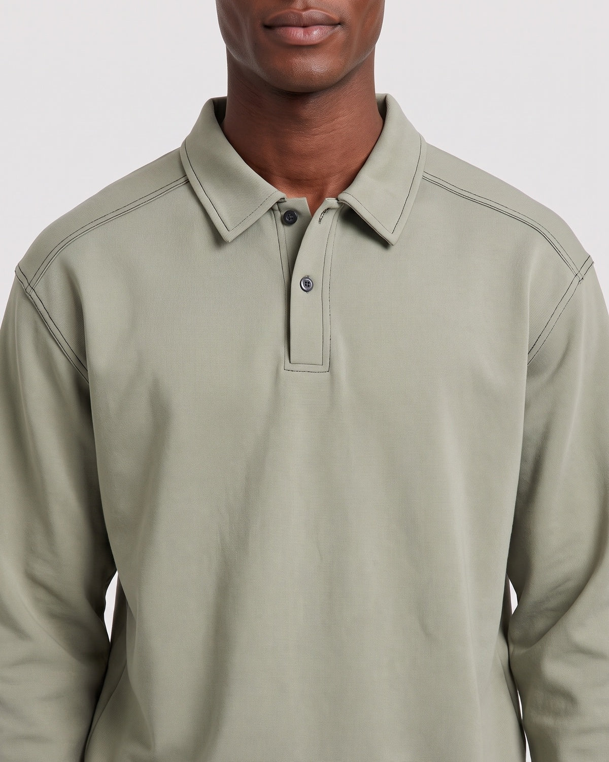 KZZ Polo-collar top and wide-leg trousers