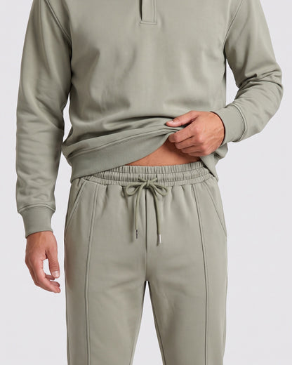 KZZ Polo-collar top and wide-leg trousers