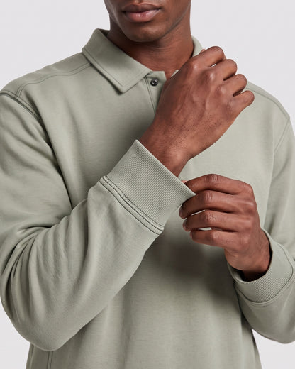 KZZ Polo-collar top and wide-leg trousers