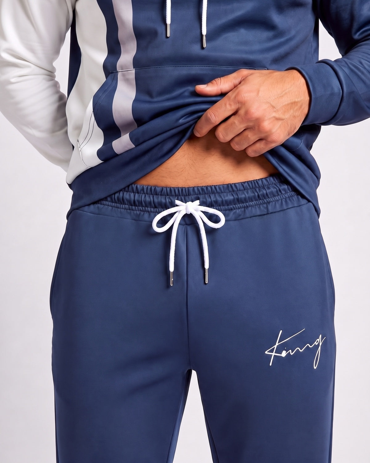 KZZ Men's 3D-Print Hoodie Set