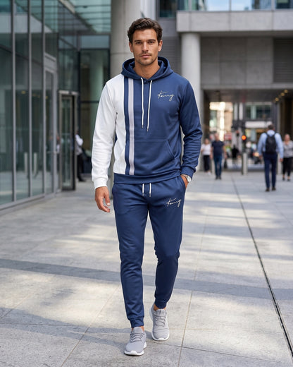 KZZ Men's 3D-Print Hoodie Set