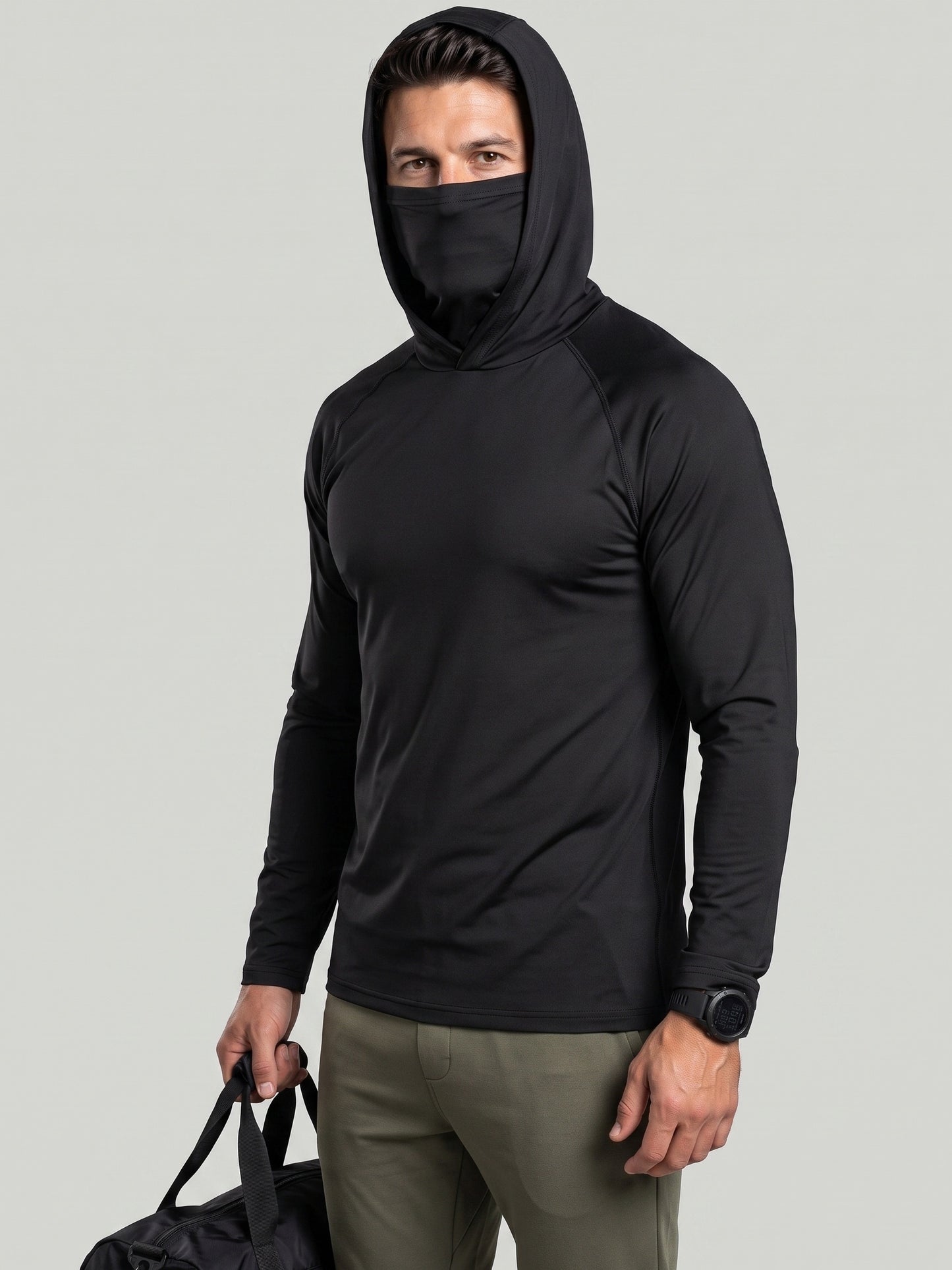 KZZ Men's Casual Hooded Pullover