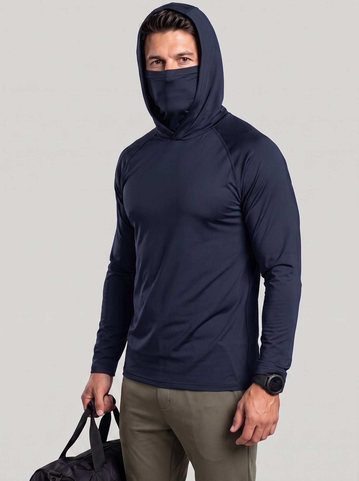 KZZ Men's Casual Hooded Pullover