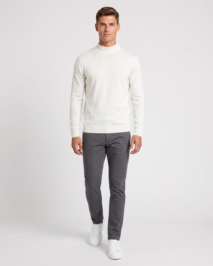 KZZ Men's mock-neck long-sleeve shirt