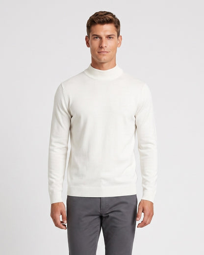 KZZ Men's mock-neck long-sleeve shirt