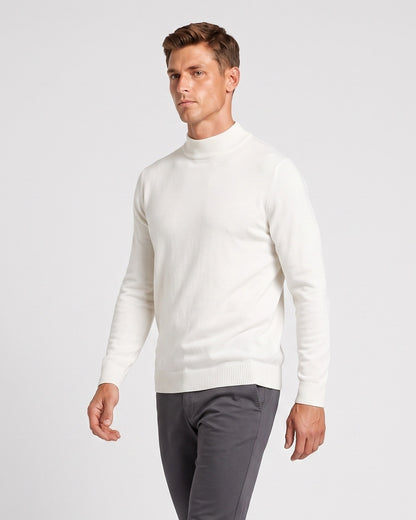 KZZ Men's mock-neck long-sleeve shirt