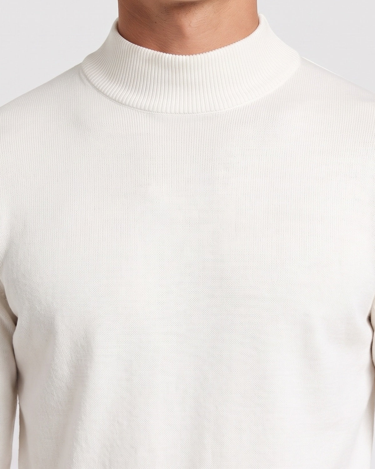KZZ Men's mock-neck long-sleeve shirt