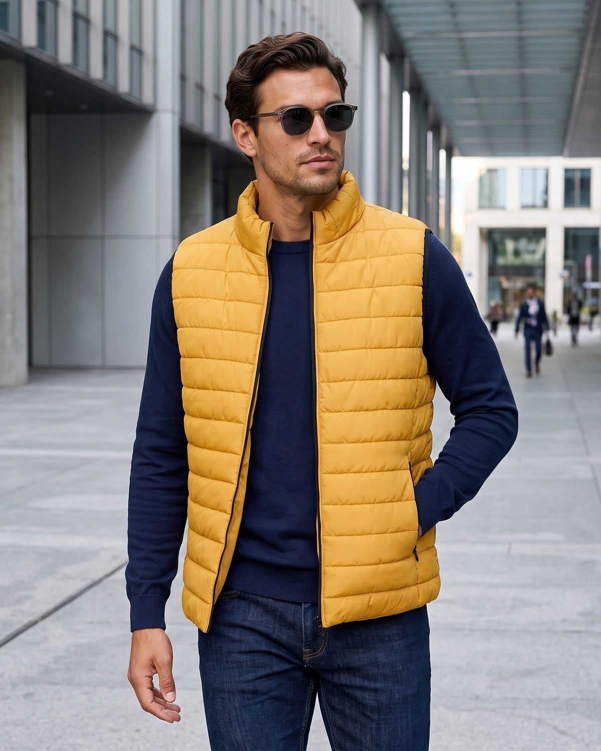 KZZ Men's Autumn/Winter Casual Sleeveless Vest