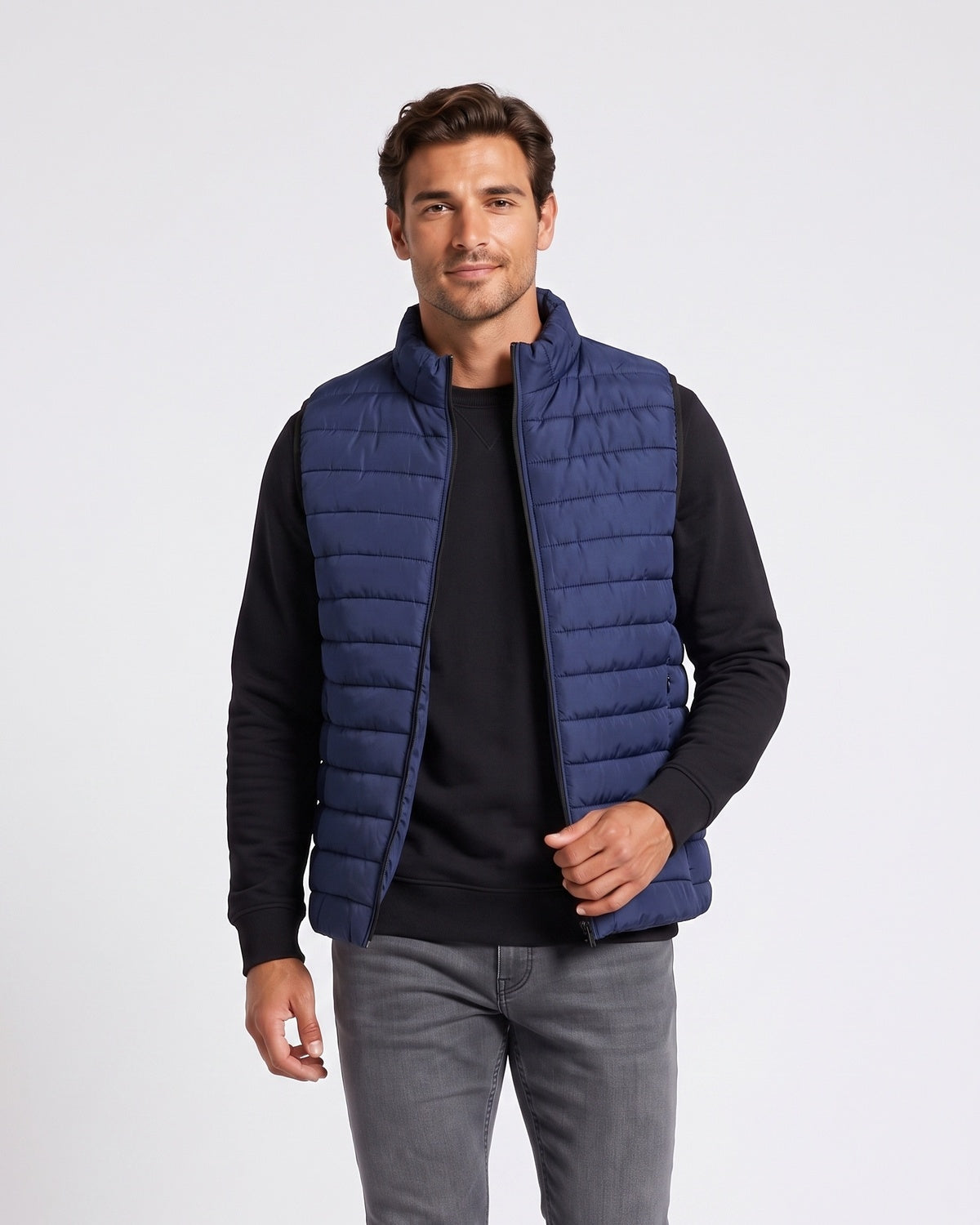 KZZ Men's Autumn/Winter Casual Sleeveless Vest