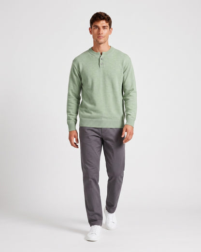 KZZ Men's Crew-Neck Knit Sweater