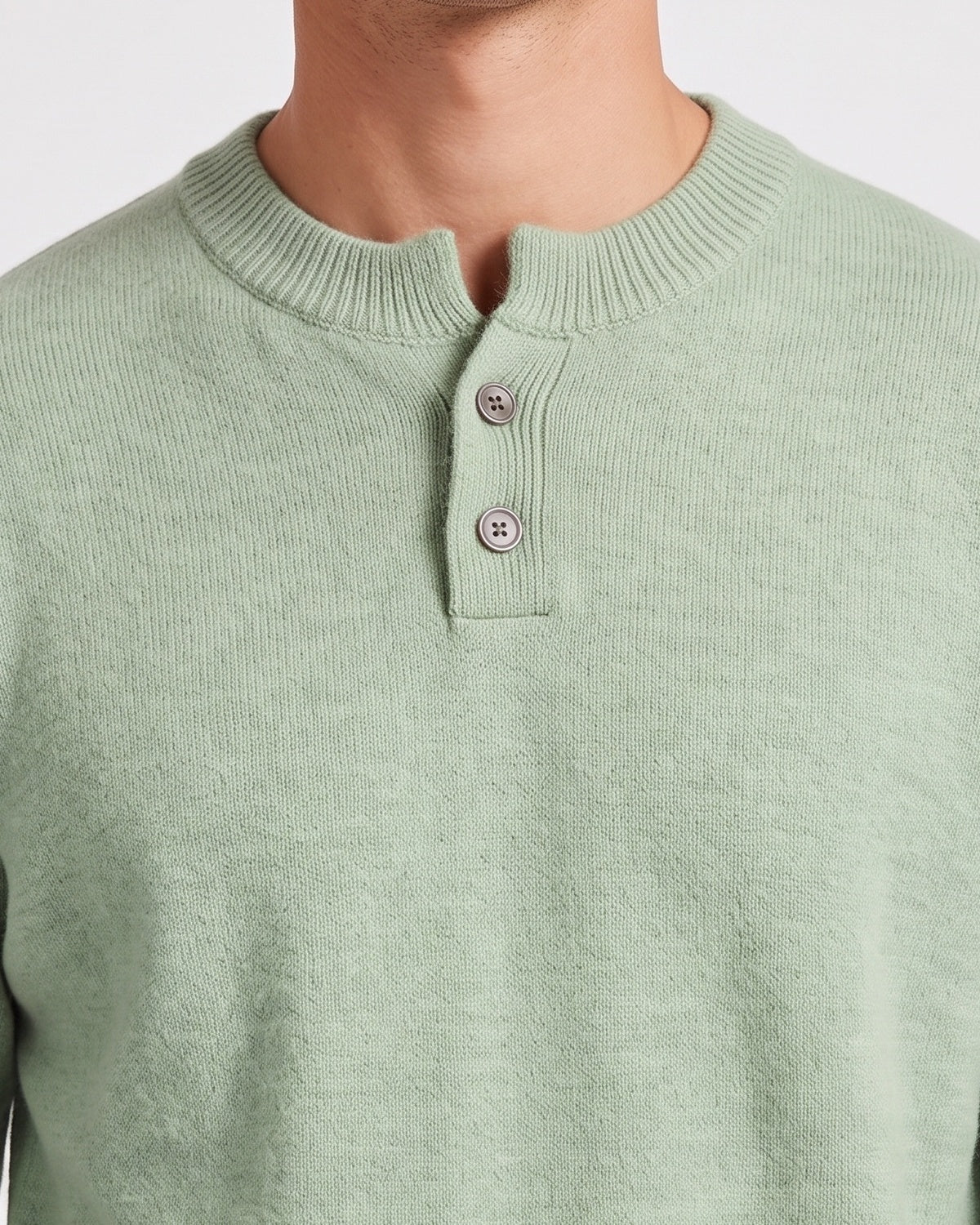KZZ Men's Crew-Neck Knit Sweater
