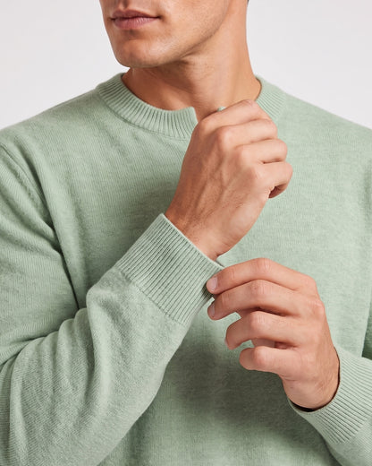 KZZ Men's Crew-Neck Knit Sweater