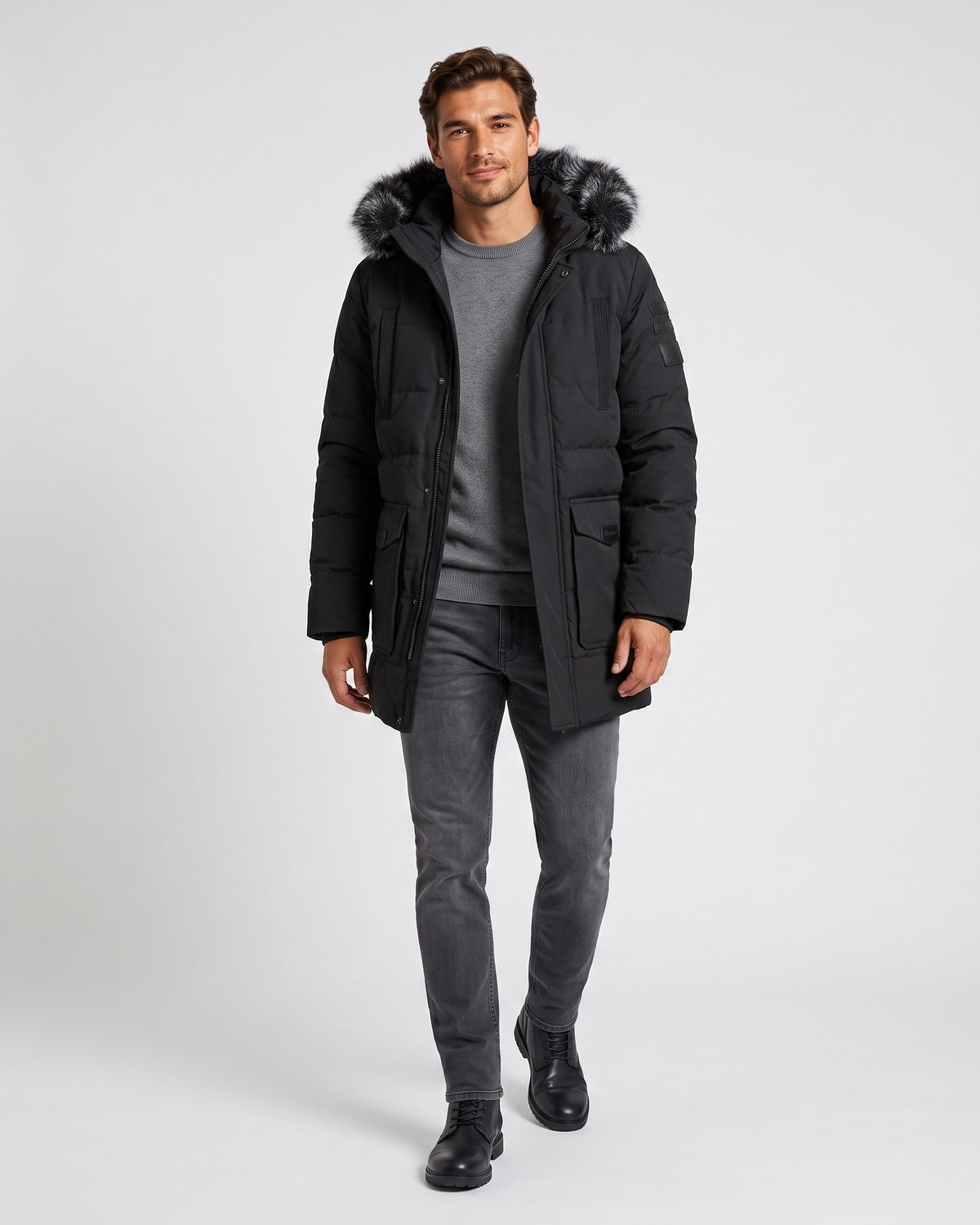 KZZ Men's Winter Casual Parka