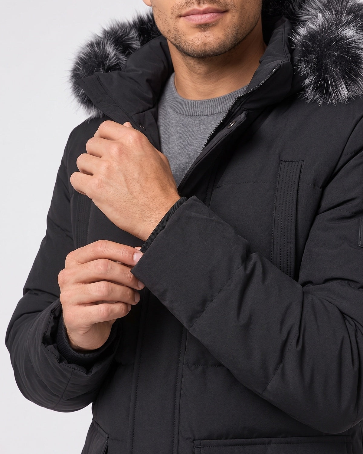 KZZ Men's Winter Casual Parka