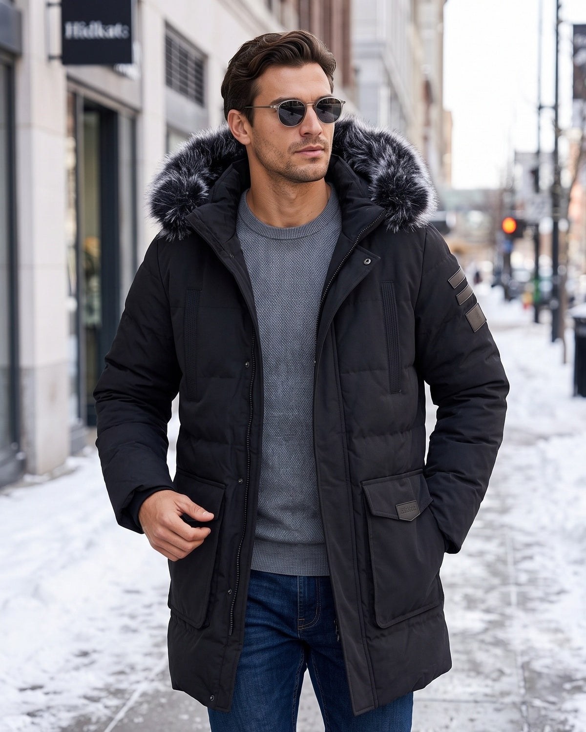 KZZ Men's Winter Casual Parka