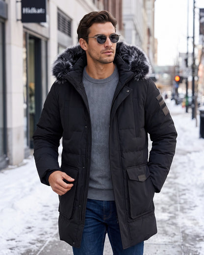 KZZ Men's Winter Casual Parka