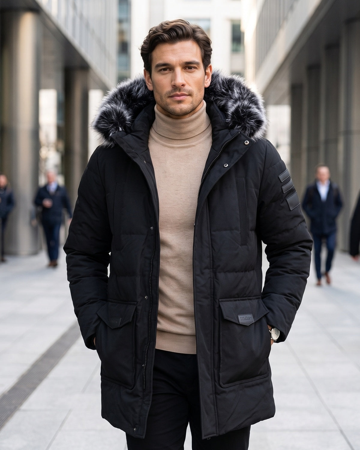 KZZ Men's Winter Casual Parka