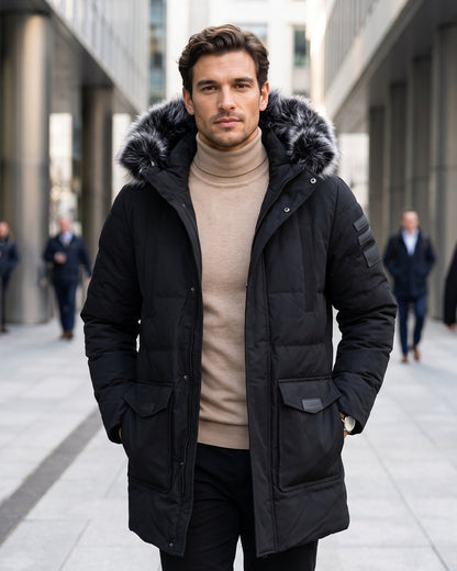 KZZ Men's Winter Casual Parka