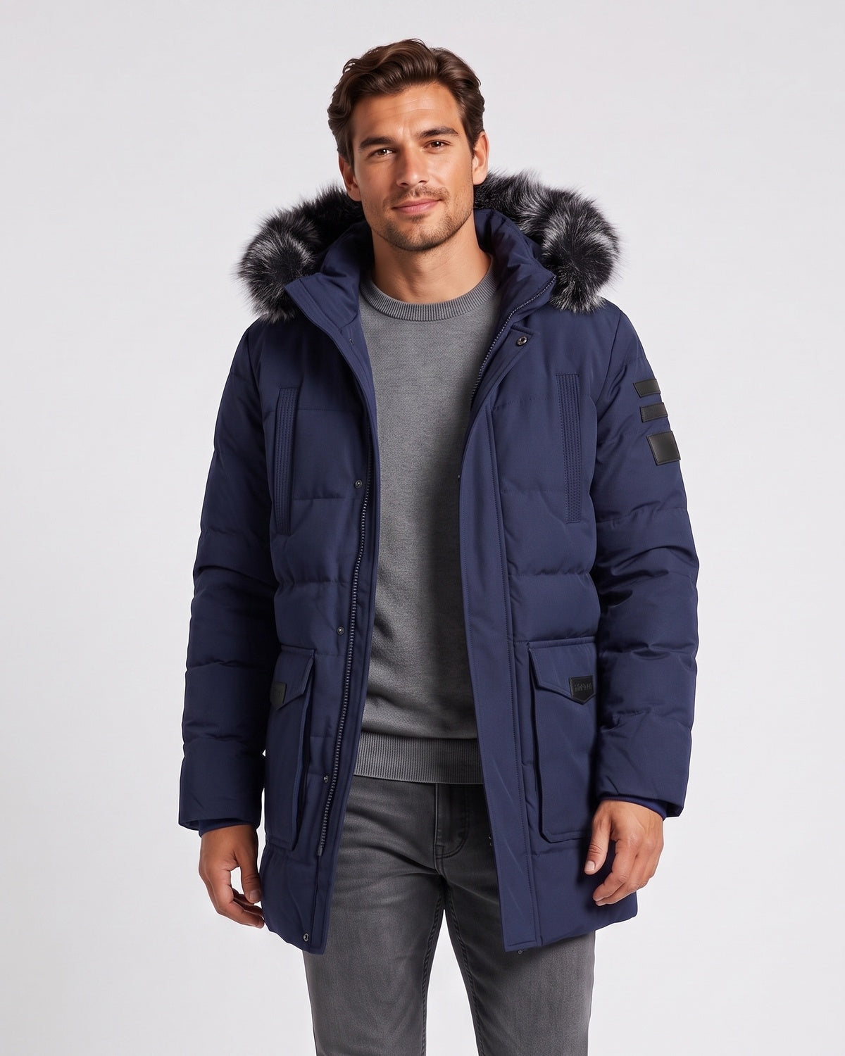 KZZ Men's Winter Casual Parka