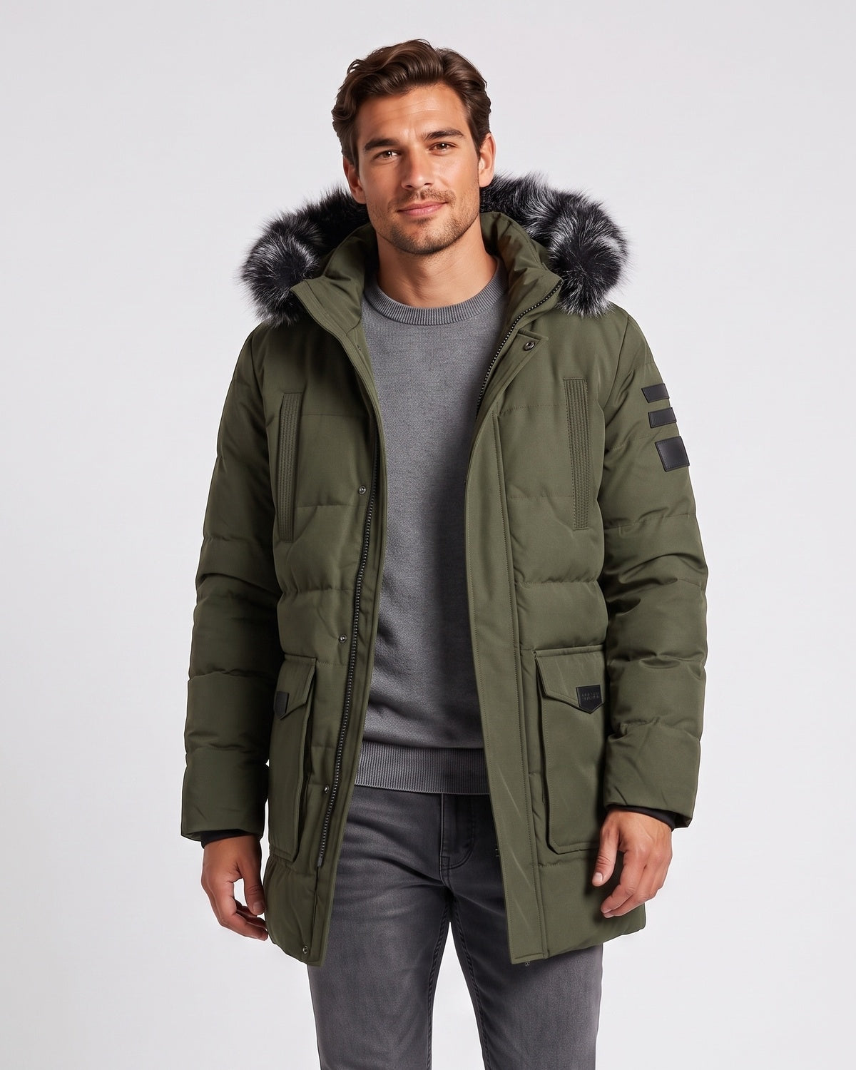 KZZ Men's Winter Casual Parka